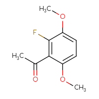 Chemical structure of 1-(2-fluoro-3,6-dimethoxyphenyl)ethan-1-one - CSSB00015975855