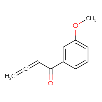 Chemical structure of 1-(3-methoxyphenyl)buta-2,3-dien-1-one - CSSB00010635421