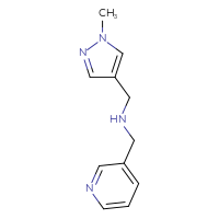 Chemical structure of [(1-methyl-1H-pyrazol-4-yl)methyl][(pyridin-3-yl)methyl]amine - CSSB00000200807