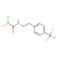 Chemical structure of 2-chloro-2-fluoro-N-{2-[4-(trifluoromethyl)phenyl]ethyl}acetamide - CSSB21332116922