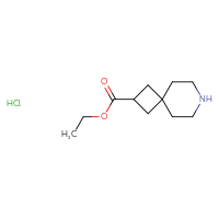 Chemical structure of ethyl 7-azaspiro[3.5]nonane-2-carboxylate hydrochloride - CSSB06738094285