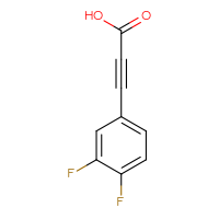 Chemical structure of 3-(3,4-difluorophenyl)prop-2-ynoic acid - CSSB00011892766