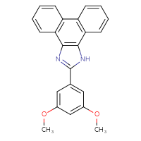 Chemical structure of 2-(3,5-dimethoxyphenyl)-1H-phenanthro[9,10-d]imidazole - CSSB00121707884