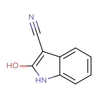 Chemical structure of 2-hydroxy-1H-indole-3-carbonitrile - CSSB00000048296