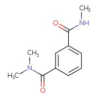 Chemical structure of N1,N1,N3-trimethylbenzene-1,3-dicarboxamide - CSSB00103310334