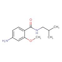 Chemical structure of 4-amino-2-methoxy-N-(2-methylpropyl)benzamide - CSSB00006381691