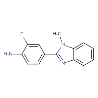 Chemical structure of 2-fluoro-4-(1-methyl-1H-1,3-benzodiazol-2-yl)aniline - CSSB00008075506