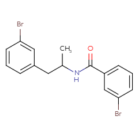 Chemical structure of 3-bromo-N-[1-(3-bromophenyl)propan-2-yl]benzamide - CSSB02044310616