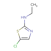 Chemical structure of 5-chloro-N-ethyl-1,3-thiazol-2-amine - CSSB00012443306