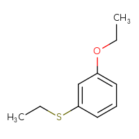 Chemical structure of 1-ethoxy-3-(ethylsulfanyl)benzene - CSSB00000106535