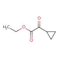 Chemical structure of ethyl 2-cyclopropyl-2-oxoacetate - CSSB00012902104