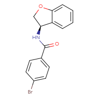 Chemical structure of 4-bromo-N-[(3R)-2,3-dihydro-1-benzofuran-3-yl]benzamide - CSSB06681904780