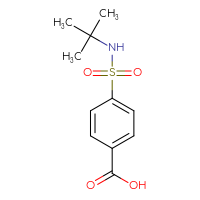 Chemical structure of 4-(tert-butylsulfamoyl)benzoic acid - CSSB00000259281