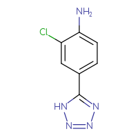 Chemical structure of 2-chloro-4-(1H-1,2,3,4-tetrazol-5-yl)aniline - CSSB00012282174