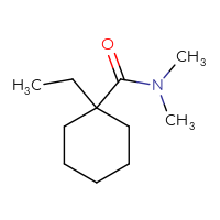 Chemical structure of 1-ethyl-N,N-dimethylcyclohexane-1-carboxamide - CSSB00015518982