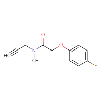 Chemical structure of 2-(4-fluorophenoxy)-N-methyl-N-(prop-2-yn-1-yl)acetamide - CSSB00022739674