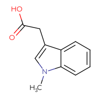 Chemical structure of 2-(1-methyl-1H-indol-3-yl)acetic acid - CSSB00011218532
