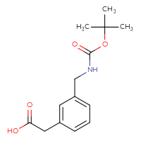 Chemical structure of 2-[3-({[(tert-butoxy)carbonyl]amino}methyl)phenyl]acetic acid - CSSB00010169525