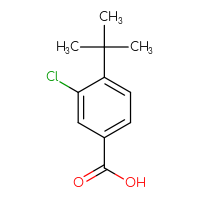 Chemical structure of 4-tert-butyl-3-chlorobenzoic acid - CSSB00000732319