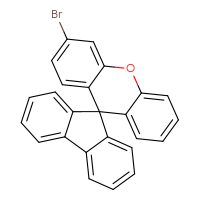 Chemical structure of 3'-bromospiro[fluorene-9,9'-xanthene] - CSSB03437846655