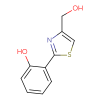Chemical structure of 2-[4-(hydroxymethyl)-1,3-thiazol-2-yl]phenol - CSSB00010670429