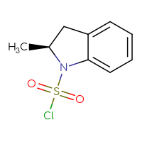 Chemical structure of (2S)-2-methyl-2,3-dihydro-1H-indole-1-sulfonyl chloride - CSSB15010309070