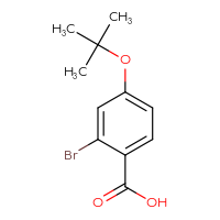 Chemical structure of 2-bromo-4-(tert-butoxy)benzoic acid - CSSB00014213414