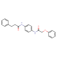 Chemical structure of N-[4-(2-phenoxyacetamido)phenyl]-3-phenylpropanamide - CSSB00121595961