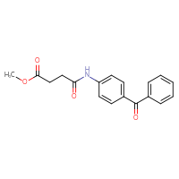 Chemical structure of methyl 3-[(4-benzoylphenyl)carbamoyl]propanoate - CSSB00020582466