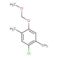 Chemical structure of 1-chloro-4-(methoxymethoxy)-2,5-dimethylbenzene - CSSB02127455430