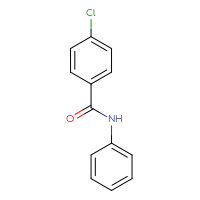 Chemical structure of 4-chloro-N-phenylbenzamide - CSSB00000249603