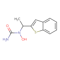Chemical structure of 1-[1-(1-benzothiophen-2-yl)ethyl]-1-hydroxyurea - CSSB00000063462
