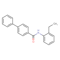 Chemical structure of N-(2-ethylphenyl)-[1,1'-biphenyl]-4-carboxamide - CSSB00047989534
