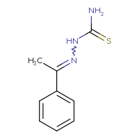 Chemical structure of [(1-phenylethylidene)amino]thiourea - CSSB00000163977
