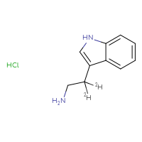 Chemical structure of 2-(1H-indol-3-yl)(2,2-²H₂)ethan-1-amine hydrochloride - CSSB00015316501