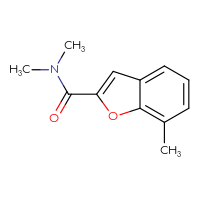 Chemical structure of N,N,7-trimethyl-1-benzofuran-2-carboxamide - CSSB01991563529