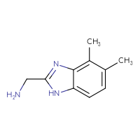 Chemical structure of 1-(4,5-dimethyl-1H-1,3-benzodiazol-2-yl)methanamine - CSSB00012002596