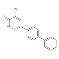 Chemical structure of 6-{[1,1'-biphenyl]-4-yl}-4-methyl-2,3-dihydropyridazin-3-one - CSSB14823819507