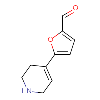 Chemical structure of 5-(1,2,3,6-tetrahydropyridin-4-yl)furan-2-carbaldehyde - CSSB00102720871