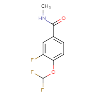 Chemical structure of 4-(difluoromethoxy)-3-fluoro-N-methylbenzamide - CSSB00026124721