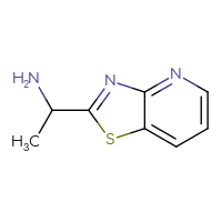 Chemical structure of 1-{[1,3]thiazolo[4,5-b]pyridin-2-yl}ethan-1-amine - CSSB00020737200