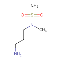 Chemical structure of N-(3-aminopropyl)-N-methylmethanesulfonamide - CSSB00000739204