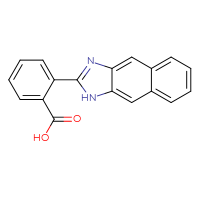 Chemical structure of 2-{1H-naphtho[2,3-d]imidazol-2-yl}benzoic acid - CSSB20538617730