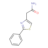 Chemical structure of 2-(2-phenyl-1,3-thiazol-4-yl)acetamide - CSSB00000003372