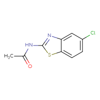 Chemical structure of N-(5-chloro-1,3-benzothiazol-2-yl)acetamide - CSSB00000025064