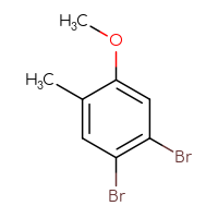 Chemical structure of 1,2-dibromo-4-methoxy-5-methylbenzene - CSSB00011069036