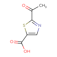 Chemical structure of 2-acetyl-1,3-thiazole-5-carboxylic acid - CSSB00009879607