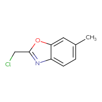 Chemical structure of 2-(chloromethyl)-6-methyl-1,3-benzoxazole - CSSB00011295139