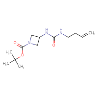 Chemical structure of tert-butyl 3-{[(but-3-en-1-yl)carbamoyl]amino}azetidine-1-carboxylate - CSSB00113916475