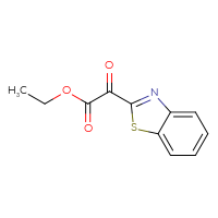 Chemical structure of ethyl 2-(1,3-benzothiazol-2-yl)-2-oxoacetate - CSSB00010114925